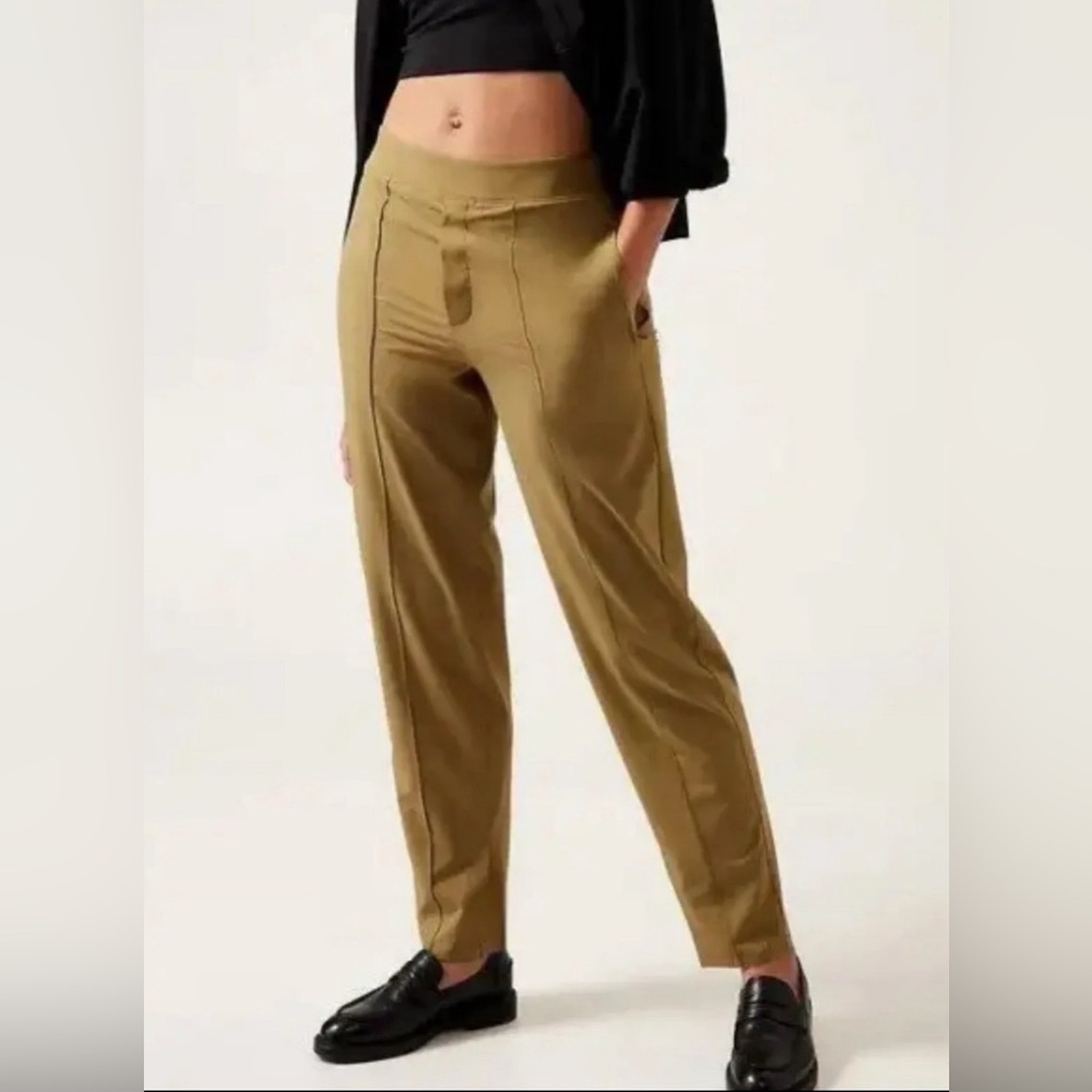 Athleta Brooklyn Heights Pant Tapestry Gold Size 10 - New without Tags
